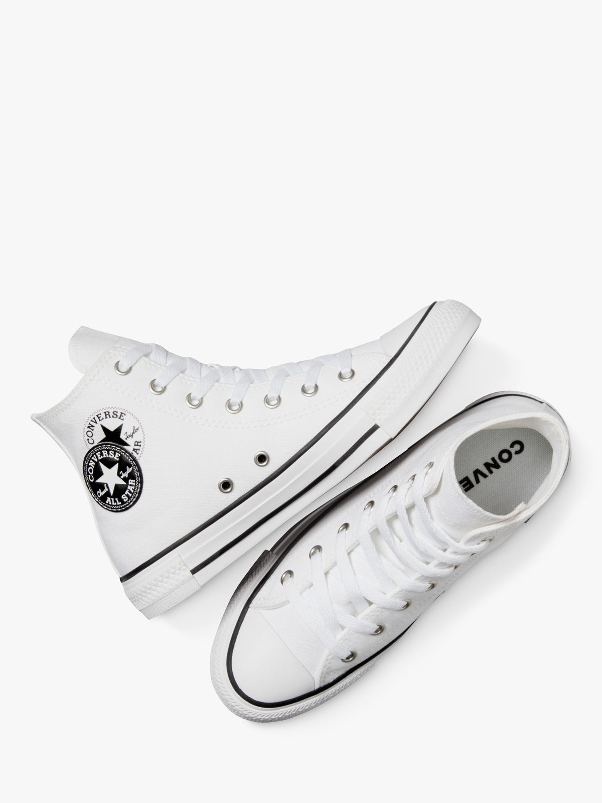 Chuck Taylor All Star Hi Blanc Homme Baskets Toile Neuf Original