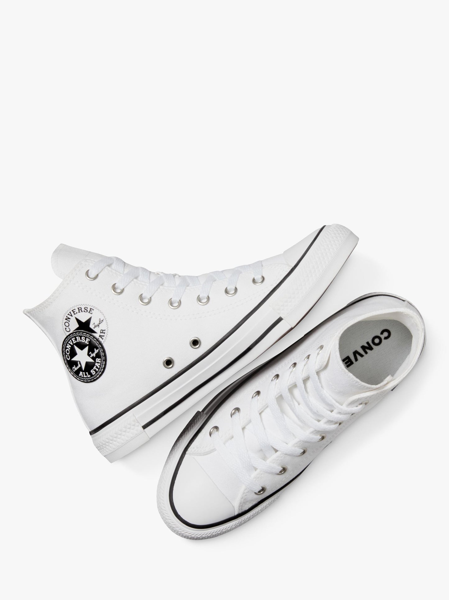 Chuck Taylor All Star Hi Blanc Homme Baskets Toile Neuf Original