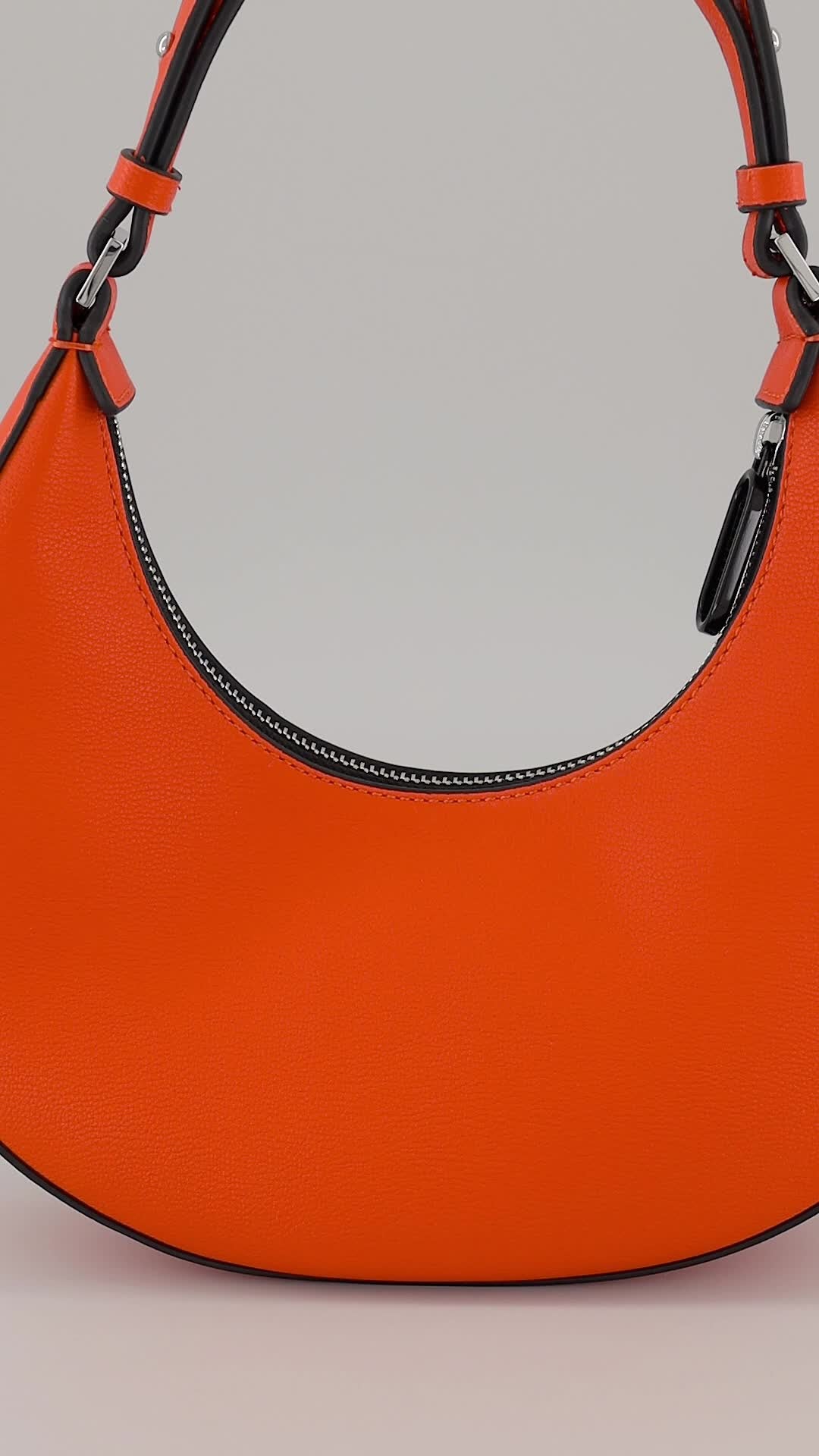 Karl Lagerfeld Jeans – Sac Hobo Demi-Lune Orange Femme