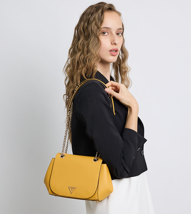 Guess Noelle – Sac Bandoulière Jaune Femme