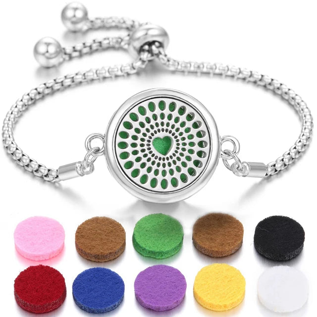 Bracelet à parfum en acier inoxydable