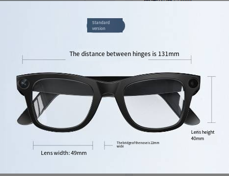 Lunettes intelligentes dotées d'une caméra IA