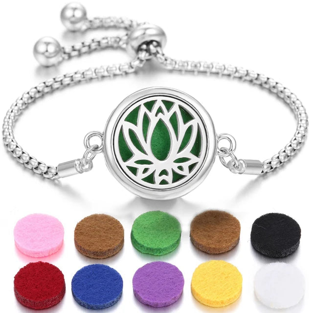 Bracelet à parfum en acier inoxydable