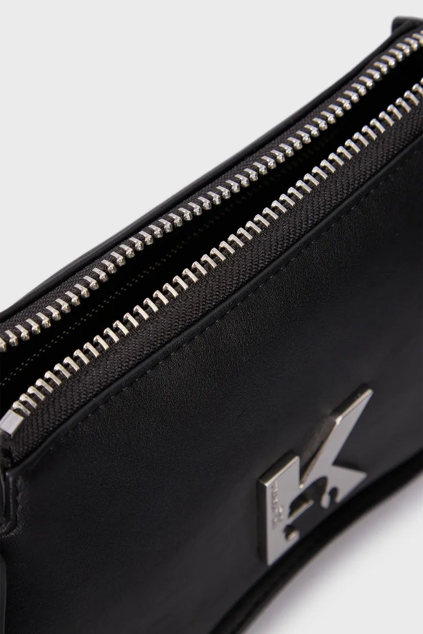 Karl Lagerfeld Jeans – Sac Baguette Noir Logo K Femme