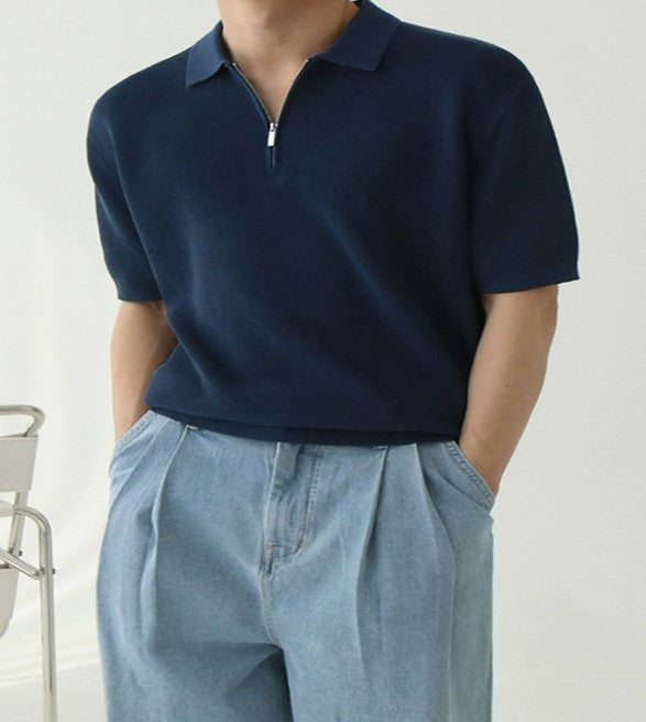 Polo à Demi-Zip