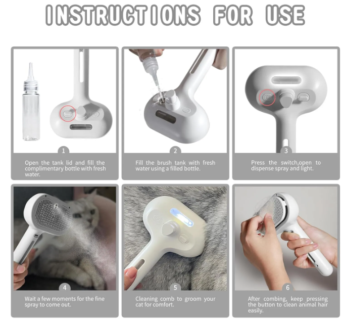 Brosse à poils pour animaux de compagnie