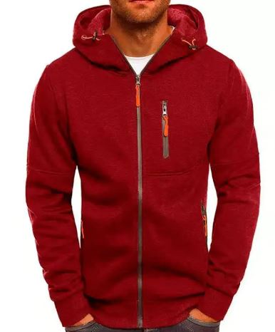 Sweat-shirt à capuche pour homme en polaire