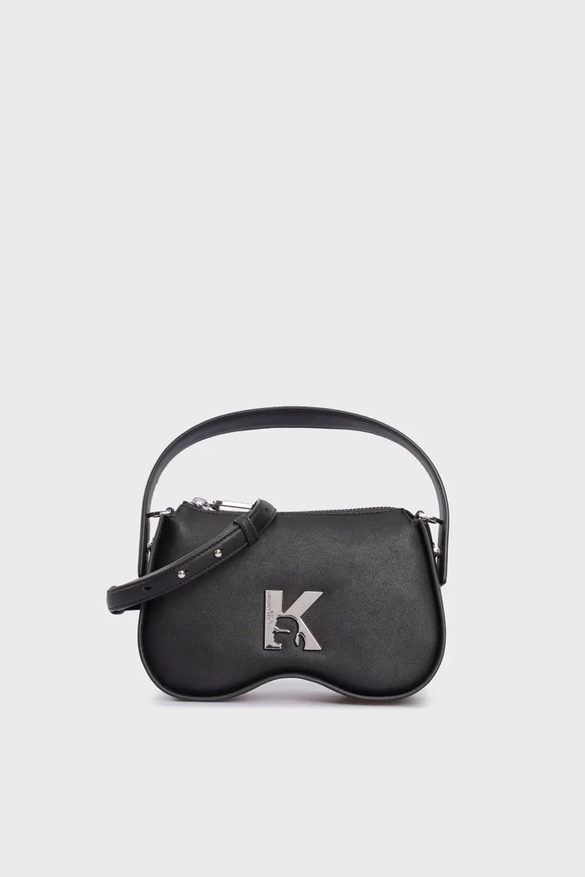 Karl Lagerfeld Jeans – Sac Baguette Noir Logo K Femme
