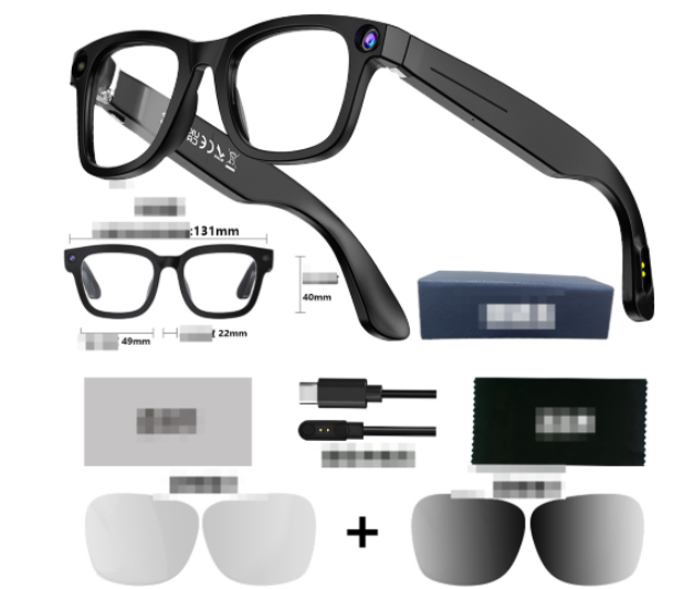 Lunettes intelligentes dotées d'une caméra IA