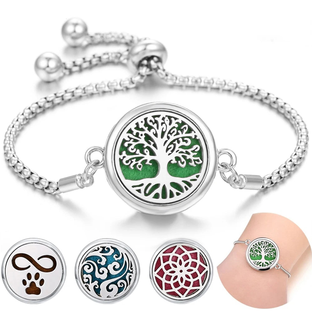 Bracelet à parfum en acier inoxydable