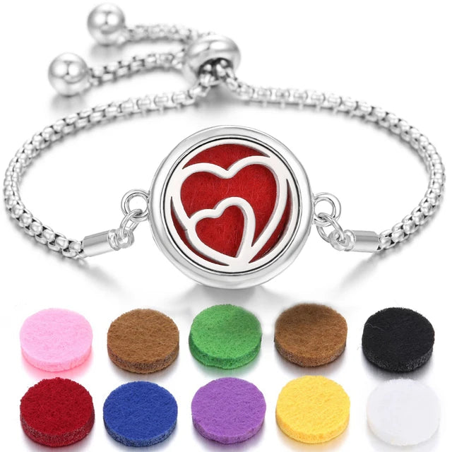Bracelet à parfum en acier inoxydable