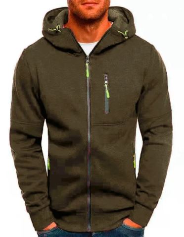 Sweat-shirt à capuche pour homme en polaire