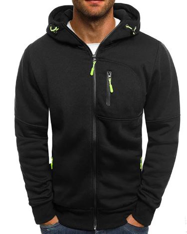 Sweat-shirt à capuche pour homme en polaire
