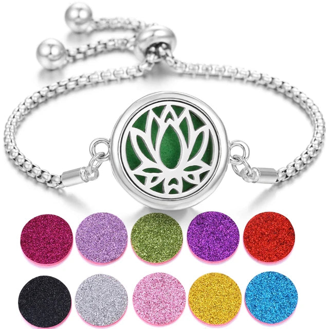 Bracelet à parfum en acier inoxydable
