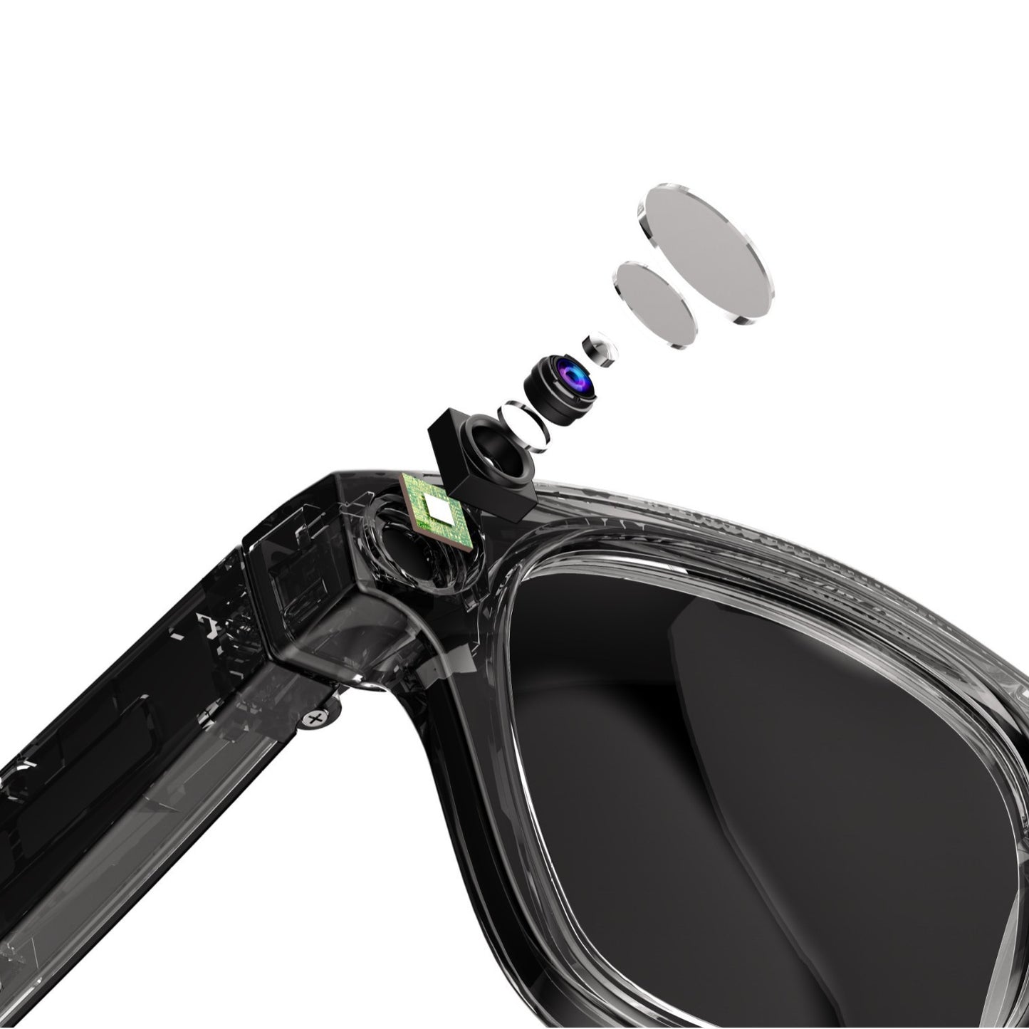 Lunettes intelligentes dotées d'une caméra IA