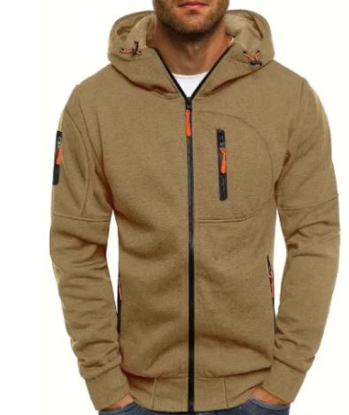 Sweat-shirt à capuche pour homme en polaire