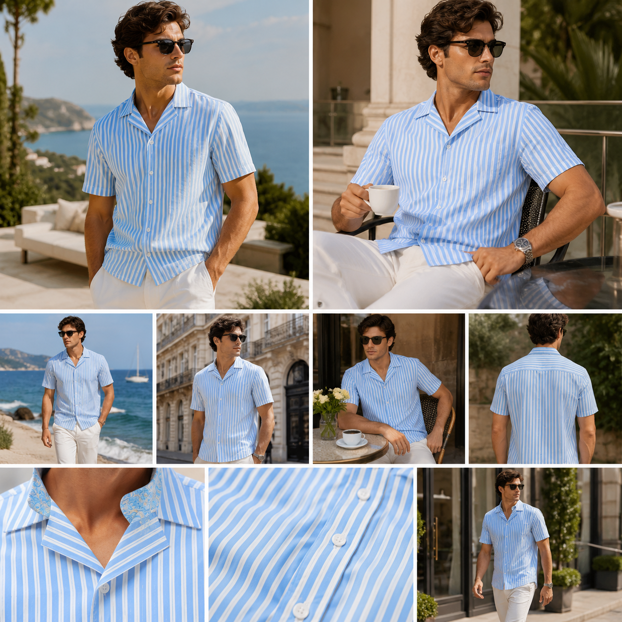 Chemise de camping classique « Old Money Retreat » à boutons et coupe ajustée
