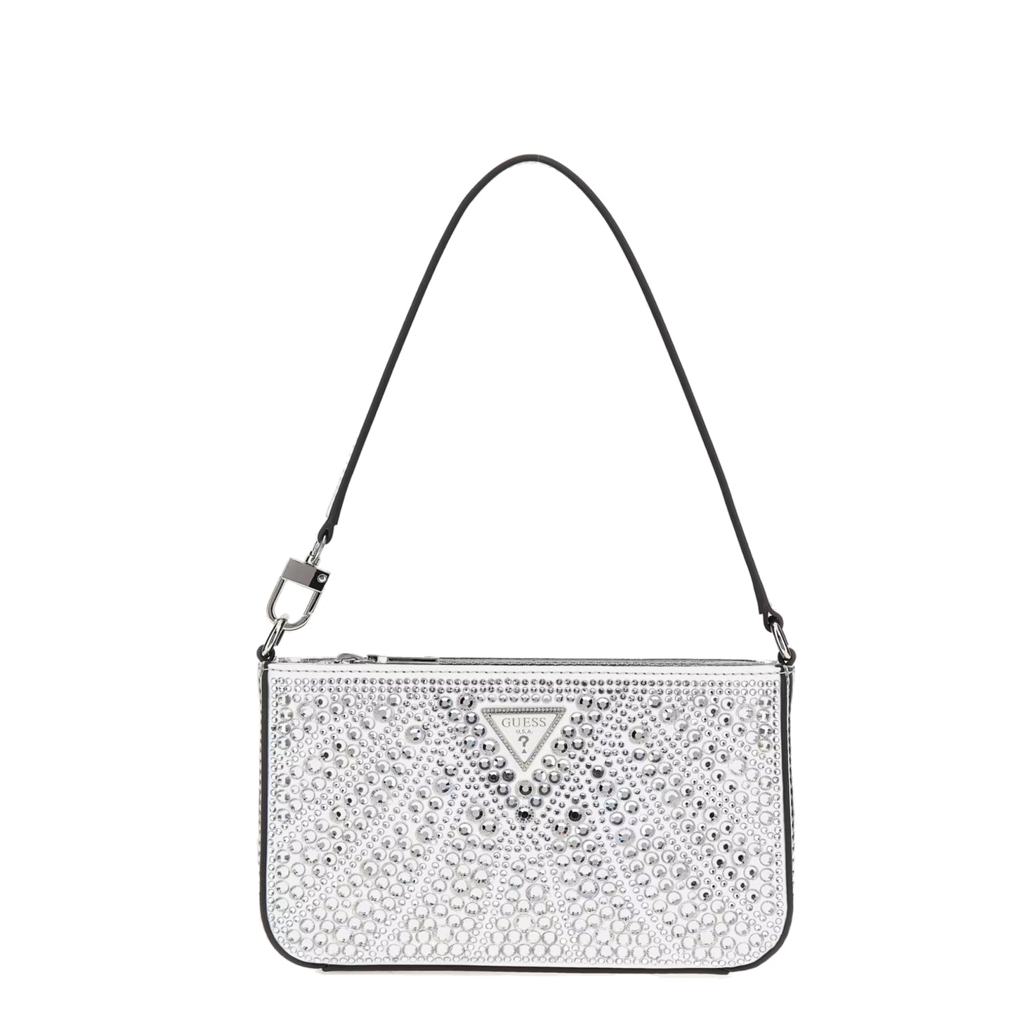 Guess Pochette Strass Argent