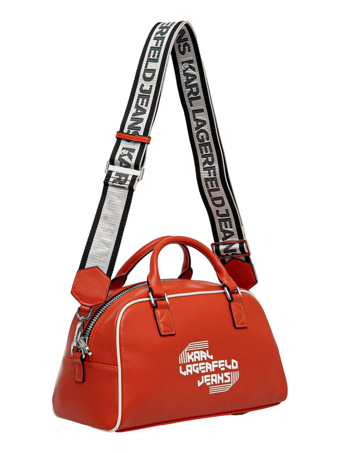 Karl Lagerfeld Jeans – Mini Sac Bowling Rouge Femme