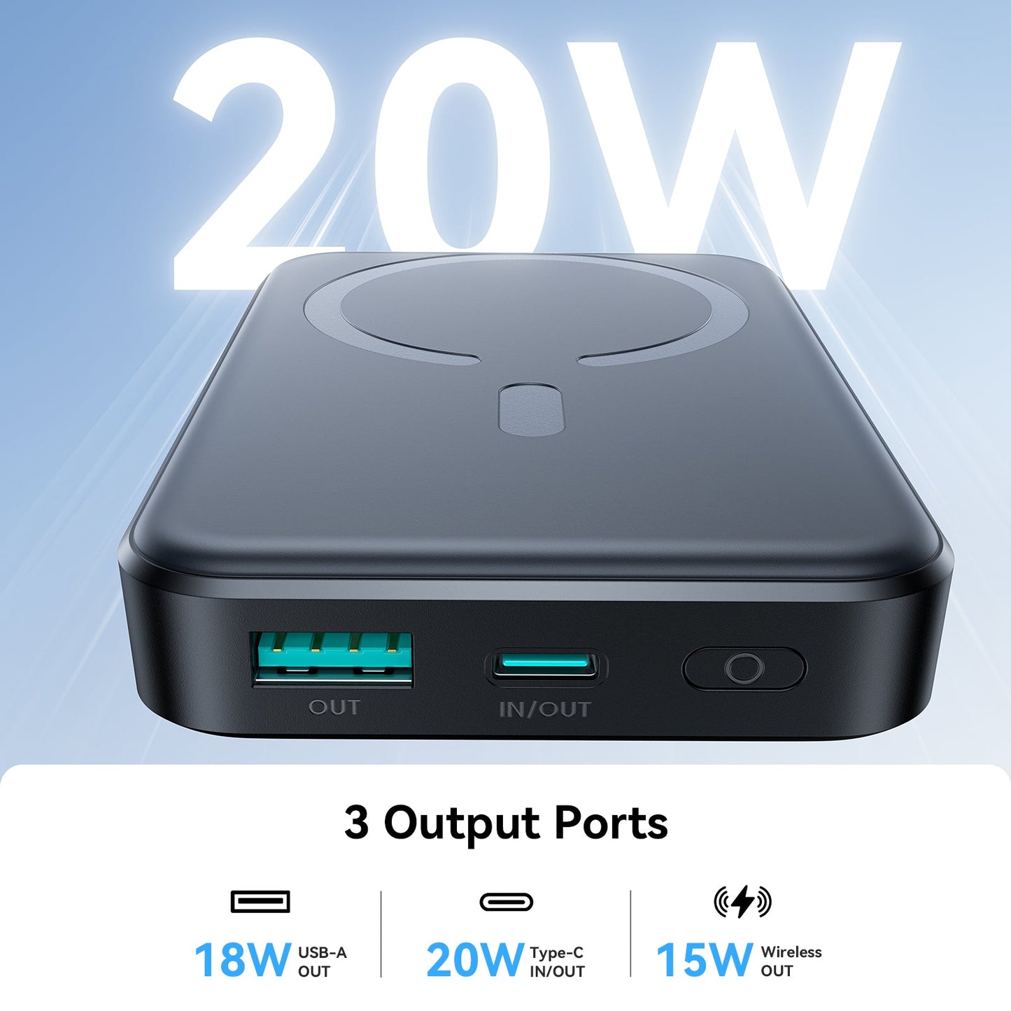 Power Bank Magnétique 10000mAh