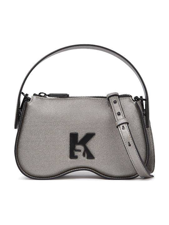 Karl Lagerfeld Jeans – Sac Baguette Noir Logo K Femme