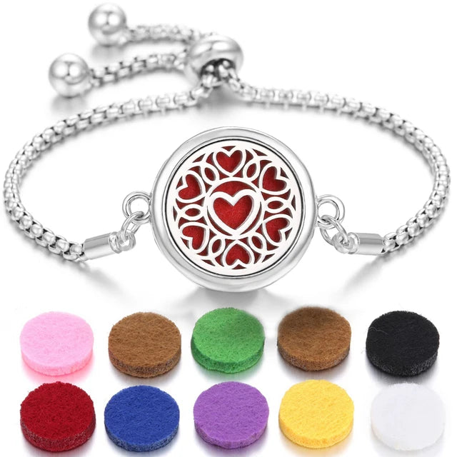 Bracelet à parfum en acier inoxydable