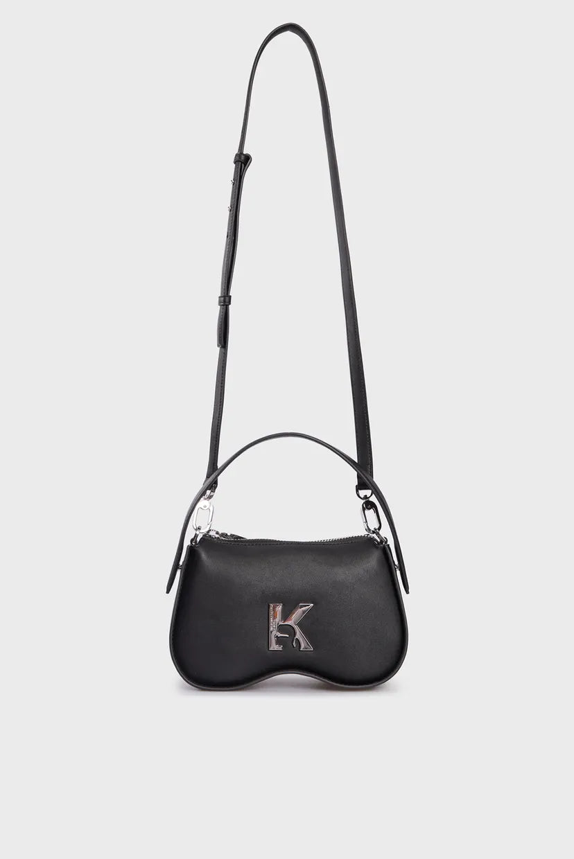 Karl Lagerfeld Jeans – Sac Baguette Noir Logo K Femme