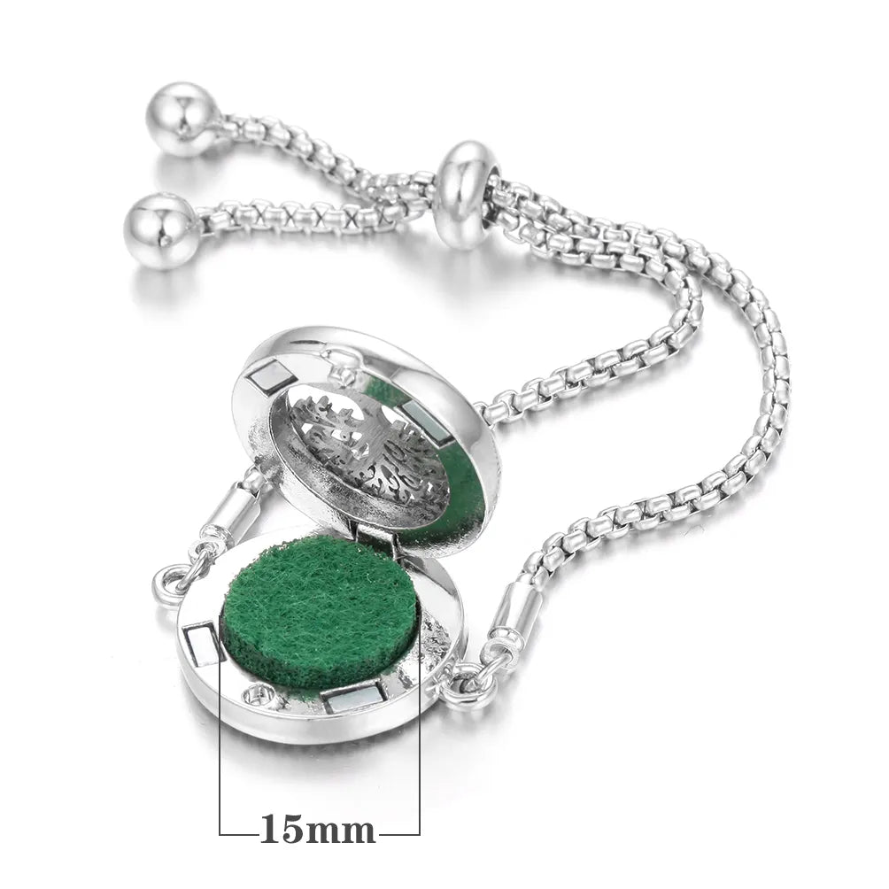 Bracelet à parfum en acier inoxydable