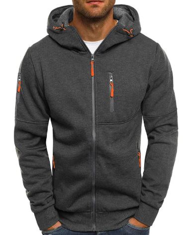 Sweat-shirt à capuche pour homme en polaire