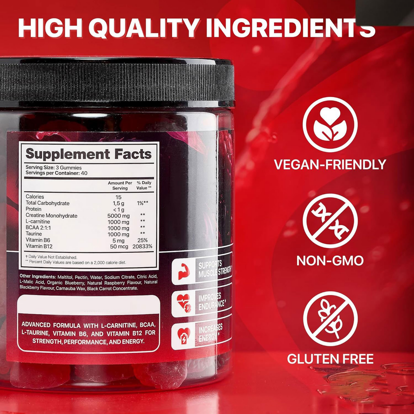 Bonbons gélifiés Muscle Boost