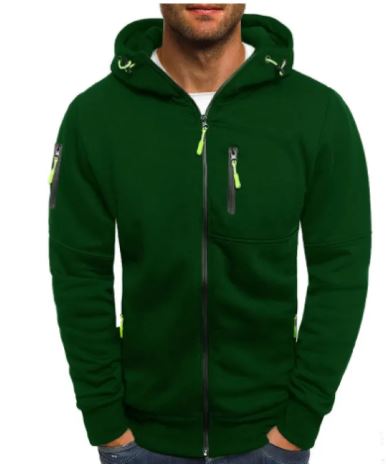 Sweat-shirt à capuche pour homme en polaire