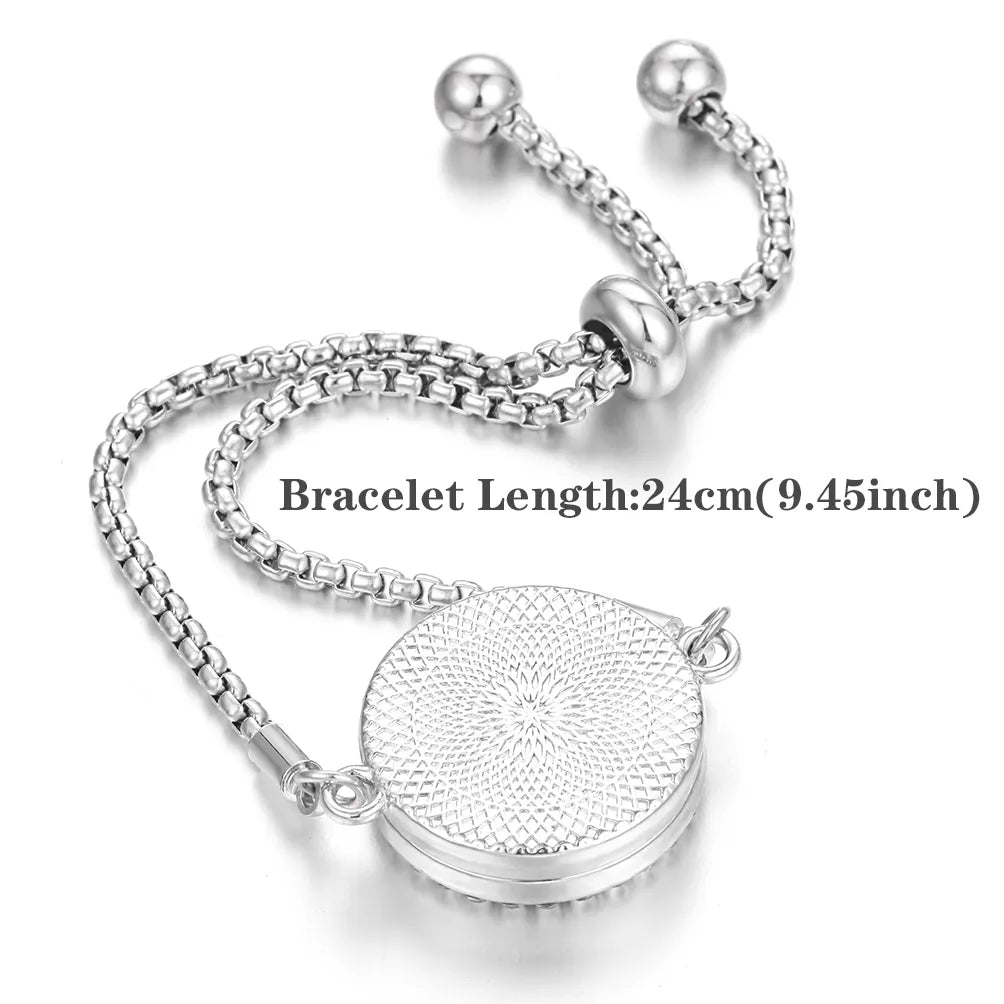 Bracelet à parfum en acier inoxydable
