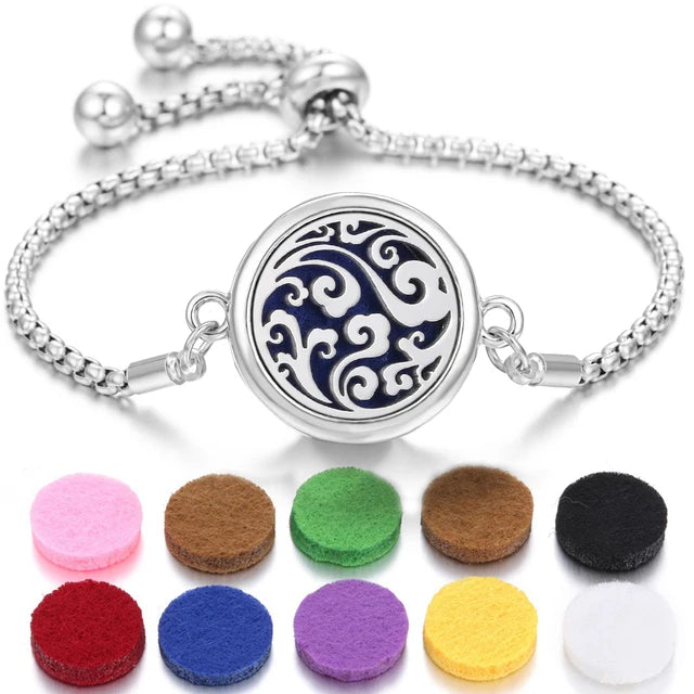 Bracelet à parfum en acier inoxydable