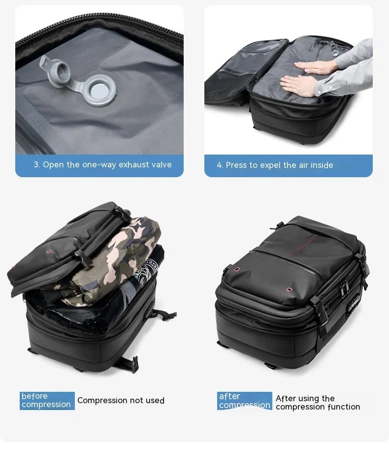 Sac à dos à compression sous vide de grande capacité