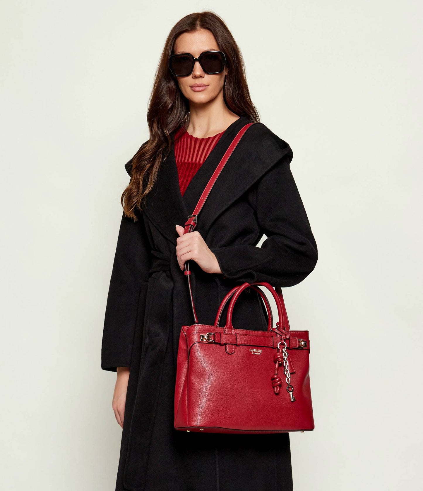 Guess Silvana – Sac à Main Femme Rouge
