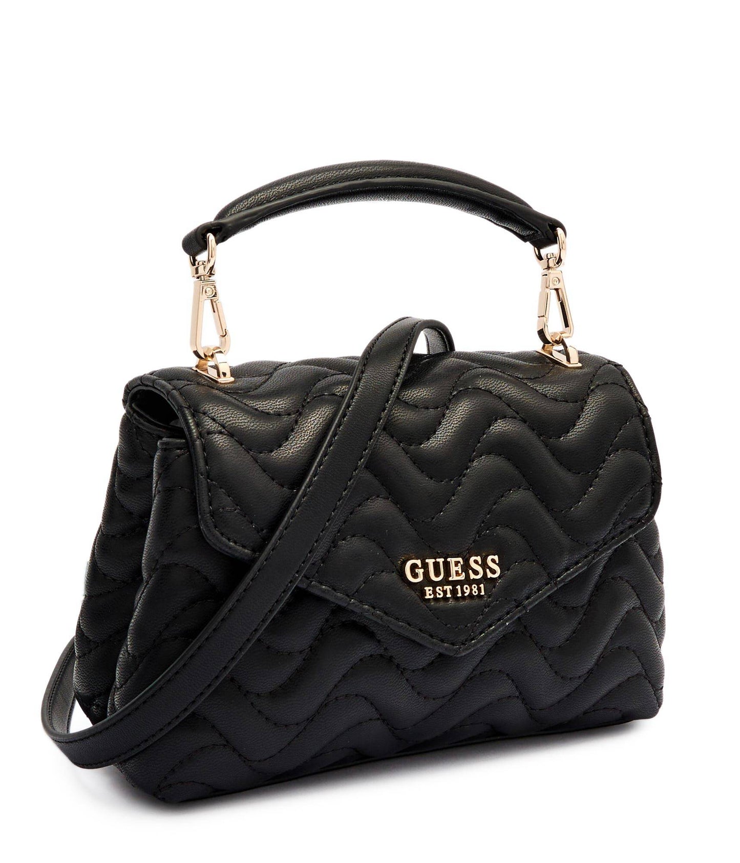 Guess Giully – Sac Bandoulière Matelassé Noir