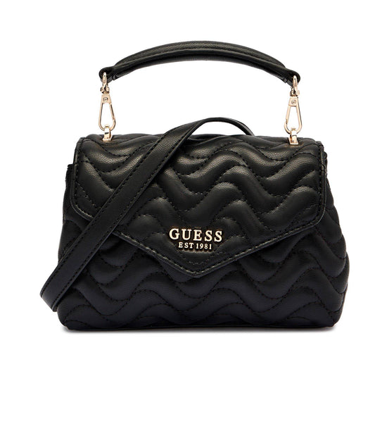 Guess Giully – Sac Bandoulière Matelassé Noir