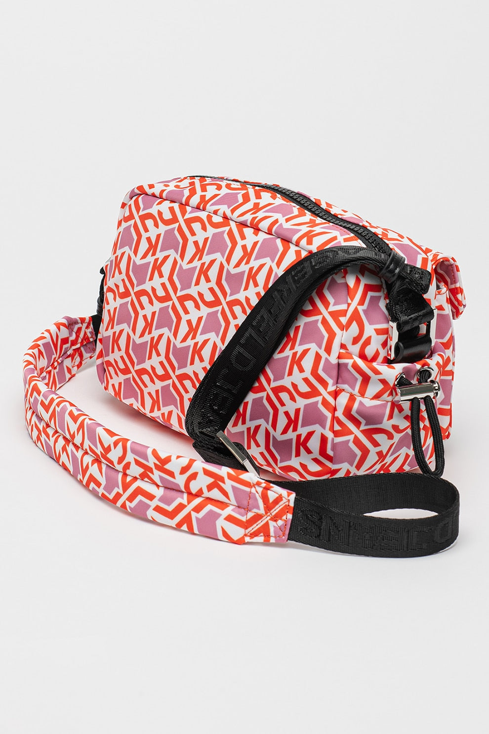 Karl Lagerfeld Jeans – Sac Hobo Utilitaire Nylon Rouge
