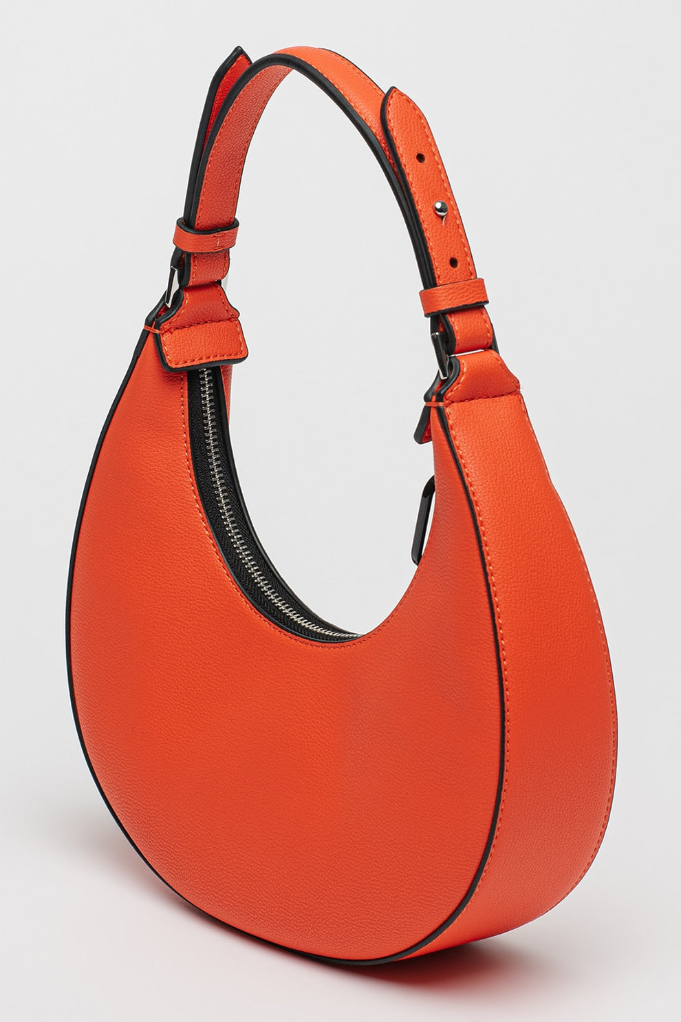Karl Lagerfeld Jeans – Sac Hobo Demi-Lune Orange Femme